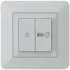 Interrupteur lumineux ENC kallysto.trend gris clair 1/1L symbole lumineux+ventil 