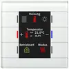 Apparecchio di comando KNX INC MDT BE-GT2TW.02 6t/6a display temp.vetro bianco 