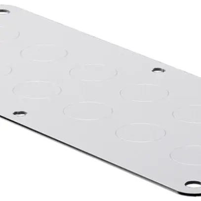 Plaque passe-câbles Rittal SZ, estampage métrique 12×M20, 220×90mm, métal 