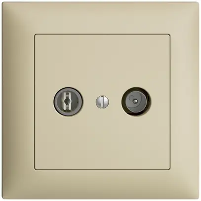 Presa TV-R INC EDIZIOdue 11dB vanille a banda larga 5…2000MHz, FMI 