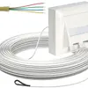 FTTH-Kabelabrollbox AP-Kit, 2×LC-DX, 2.3mm, 90m, weiss, Cca 