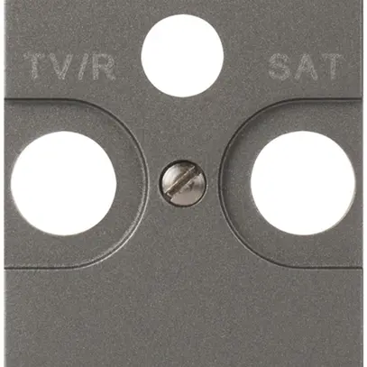 Frontplatte MOS TV/FM/SAT magnesium 2 Module 