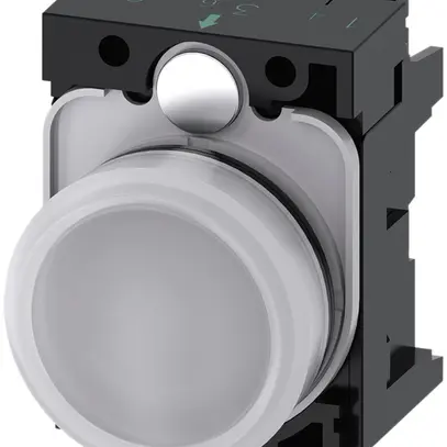 Voyant lumineux Siemens SIRIUS ACT a.support+LED 24VUC blanc plastique 