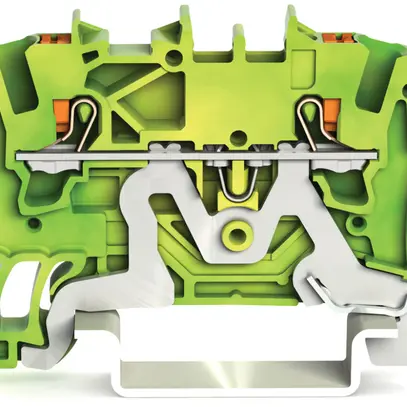 Morsetto di protezione WAGO TOPJOB-S 1.5mm² 2L verde/giallo serie 2201 