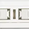 Boîte cat.6 FLF 2p.2RJ45/s blanc 