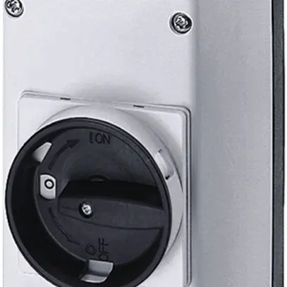 Boîtier AP Siemens 3RV1 BG S2 avec commande rotative 82mm, borne N/PE 