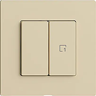 Interrupteur 1K/2T scène WLAN Edue Wiser vanille 