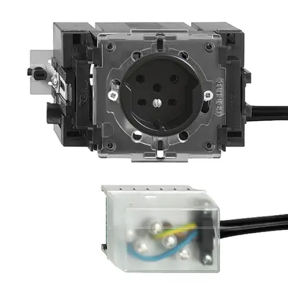 Prise INC FH T15 noir 49…69mm pour câble plat Ecobus p 