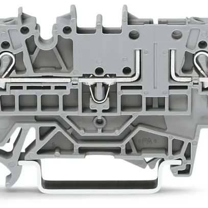 Borne WAGO TopJob-S 2.5mm² 4L gris série 2002 contours égaux 