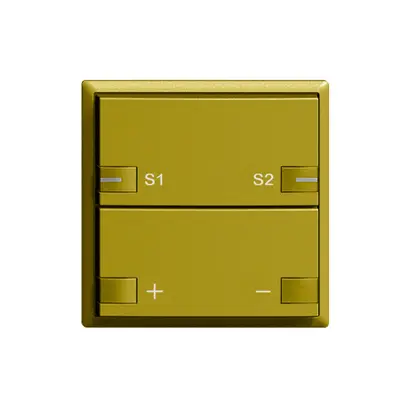 Frontset Dimmer 1…10V Szene 1K/2T ZEP 60×60mm olive 