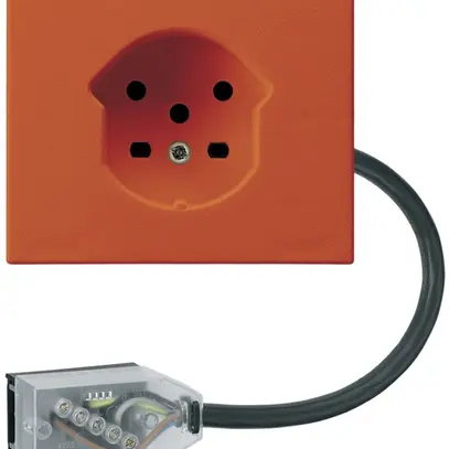 Presa FLF HA tipo 15 morsetti innesto adattatore cavo piatto Technofil arancione 