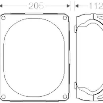 Scatola derivazione AP Hensel DK 2525 G, 5×25mm², grigio 