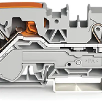 Durchgangsklemme WAGO TopJob-S 16mm² 2L grau Serie 2116 