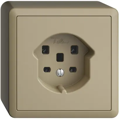 Presa AP EDIZIOdue T25 16A sand, morsetti a vite 