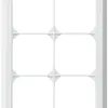 Cadre de recouvrement ENC kallysto.line 3×2 blanc 152×212mm 