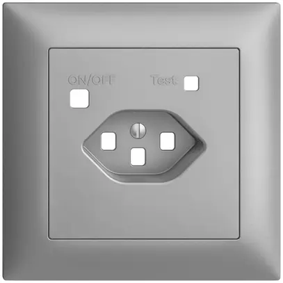 Kit frontale EDIZIOdue per presa FI FMI, T23, silver 