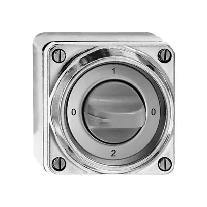 Interruttore rot.bagn.2/1P Al nat.c.manopola 