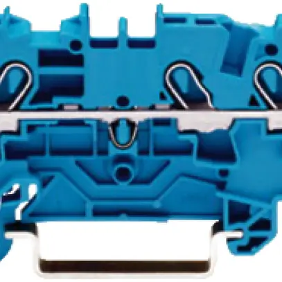 Morsetto di passaggio WAGO Top Job-S 4mm² 3L blu serie 2004 