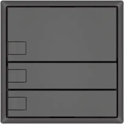 Pulsante KNX RGB EDIZIO.liv SNAPFIX® sensore temp.s.LED 3× com.1T grs 