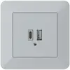 Presa di carica USB INC kallysto.trend 18W PD 1×tipo A 1×tipo C grigio chiaro 