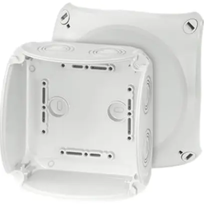 Boîte de dérivation AP Hensel KF G 6mm² sans bornes gris 