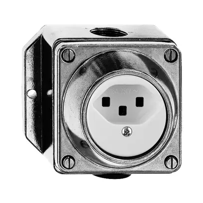 Presa AP umida T23 16A Al pallinato, morsetti a vite 