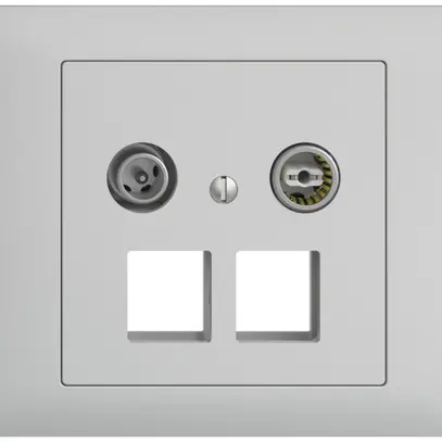 Prise multimédia 4dB INC Edue BKE, prise de dérivation, p.2×RJ45 Keystone, grc 