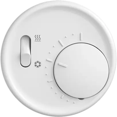 Termostato ambiente STANDARDdue SNAPFIX® inter.risca./refrig.230V AC 50Hz bi 