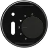 Disque frontal ENC BASICO noir pour thermostat d'ambiance avec interrupteur 