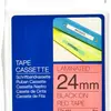 Cassette ruban Brother TZe-451 24mm×8m, rouge/noir 