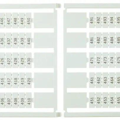 Etichetta di marcaggio 5×5mm 10×31…40, 5 carte da 100 