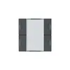 Kit frontal Hager kallysto 4×KNX LED systemlink/easylink anthracite 