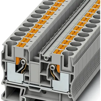 Morsetto pass.0.5…16mm² grigio con.Push-in PT 10 