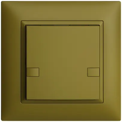 Poussoir ENC KNX 1× EDIZIOdue colore olive RGB sans LED 