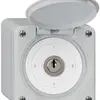 Interruttore a chiave con copertura AP robusto IP55 S3/1P grigio 