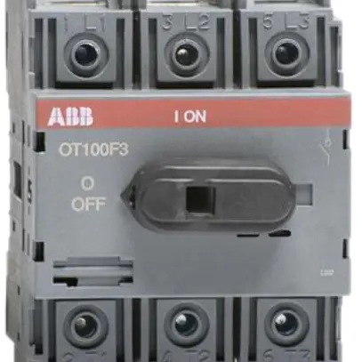 Interrut.carico ABB 100A/400V 3L, AC22A grigio chiaro 