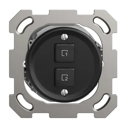 Poussoir scène ENC 2 scènes vertical/2T Sdue Wiser noir 