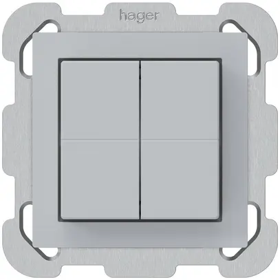 Poussoir sans fil Friends of Hue KAL, 4×, 77×77mm, gris clair 