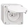 Prise FI NAP NEVO, 30mA, type 23, a.shutter, a.bornes de raccordement, blanc 