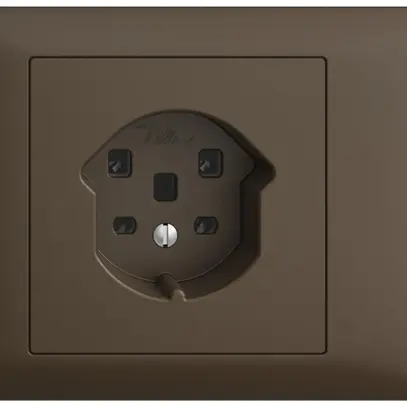 Prise INC EDIZIOdue T25 16A coffee 53mm, bornes à vis 