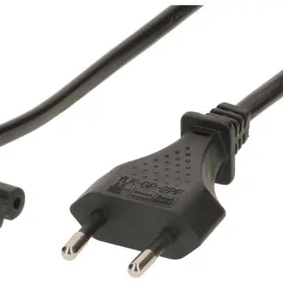 Câble d'appareil MH, T26/C7 angle, Tdlf 2×0.75mm² 1.8m, noir 