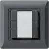 Pulsante universale INC 6×kallysto.line senza LED antracite 