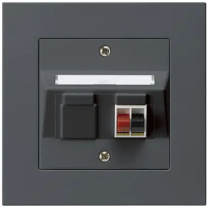 Presa INC audio kallysto.pro 1×antracite morsetto per 1 altoparlante 