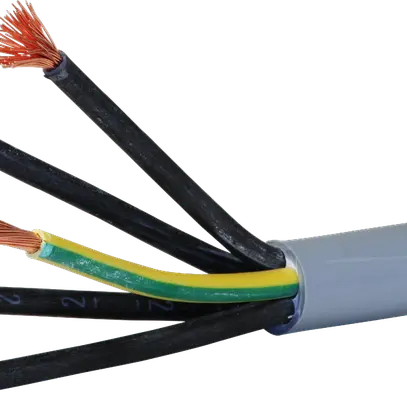 Câble de commande LiYY 5×10mm² numéroté gris Une longueur