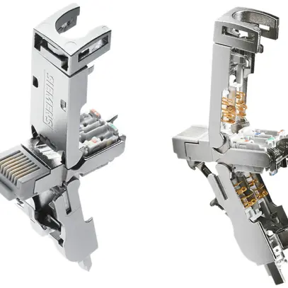 Connecteur à fiche Siemens IE FC RJ45 Plug 4×2 cat.6A 10Gbit/s 180° métal, 50pcs 