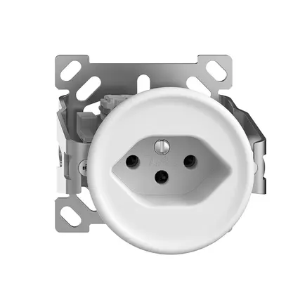 Presa AP STANDARDdue T13 bianco senza cappa 