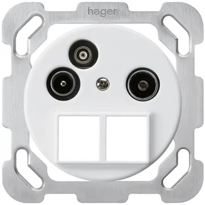 Prise d'antenne ENC TV-R-Données basico HMS B 2GHz 14db blanc 