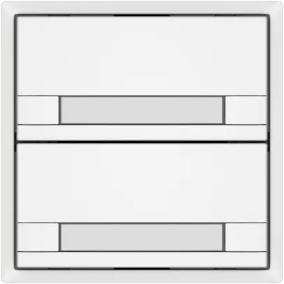 Poussoir KNX RGB EDIZIO.liv SNAPFIX® capteur temp.s.LED étiqu.2× comm.2T bc 