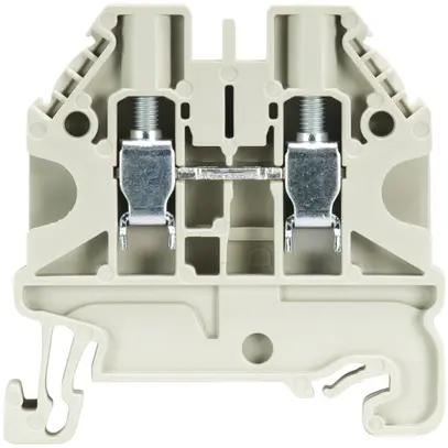 Morsetto passaggio componibile WT 0.14…6mm² 32A 1000V 2×vite 1 pi.guida 35mm gr 