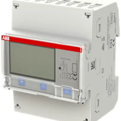 Compteur d'énergie AMD ABB iBus B24 212-600, 3×6A Bronze impulse, RS-485 METAS 
